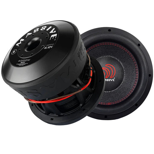 Massive Audio - HIPPOXL104 - 10" 2000 Watts RMS Dual 4 Ohm 3" V.C. Mega Sub image 0