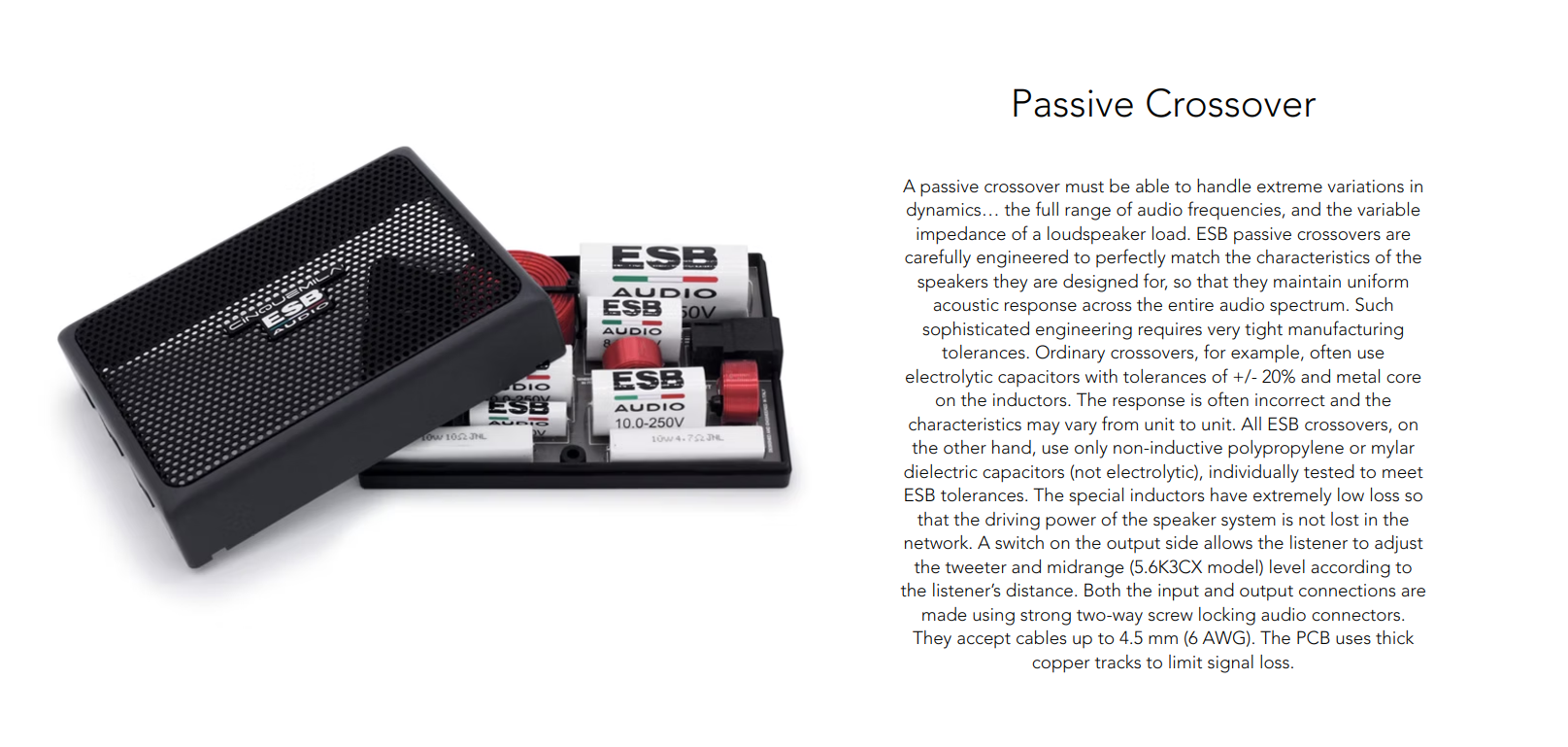 ESB Audio - 5000 Series - 5.6K3 CX  - 3-Way Passive Crossover image 1