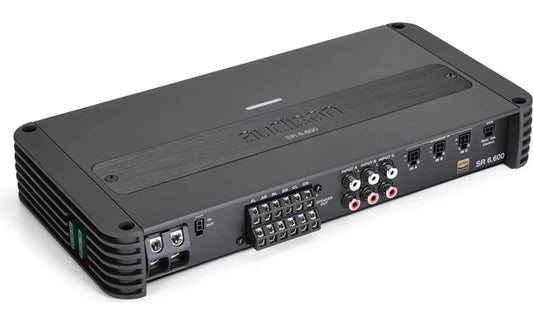 Audison -  SR 6.600  SR 6-channel car amplifier  85 watts RMS x 4 at 4 ohms + 185 watts RMS x 2 at 2 ohms