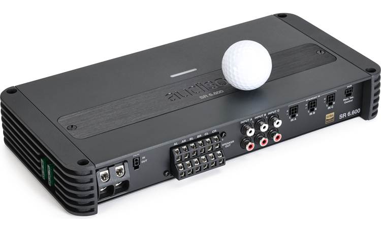 Audison -  SR 6.600  SR 6-channel car amplifier  85 watts RMS x 4 at 4 ohms + 185 watts RMS x 2 at 2 ohms
