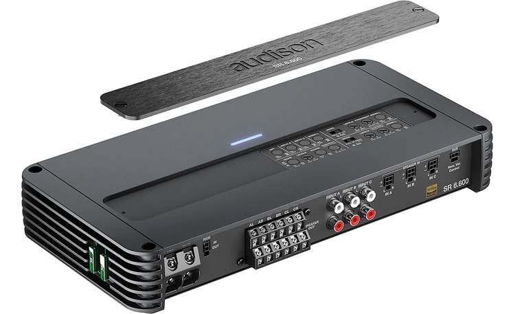 Audison -  SR 6.600  SR 6-channel car amplifier  85 watts RMS x 4 at 4 ohms + 185 watts RMS x 2 at 2 ohms