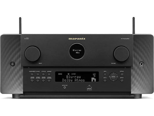 Marantz  - Marantz AV 10 Home theater preamp/processor with 15.4-channel processing, Dolby Atmos®, Apple AirPlay® 2, Bluetooth®, and HEOS Built-in