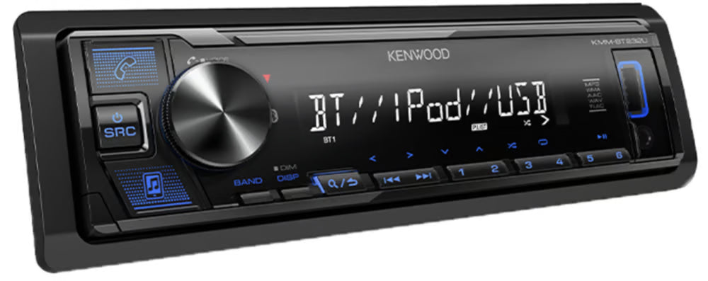 Kenwood KMM-BT232U Single DIN Digital Media Receiver with Bluetooth