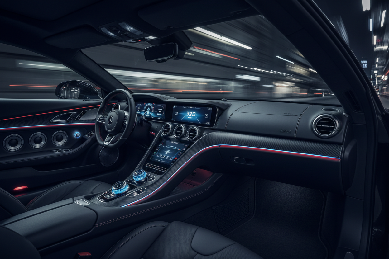 Luxury car audio interior