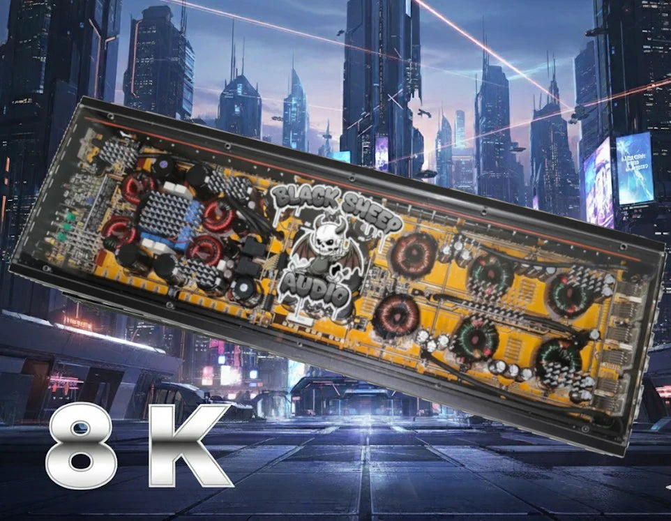 Black Sheep Audio | 8000.1D | (Korean) 8K | HIGH POWER CLASS D CAR AUDIO AMP