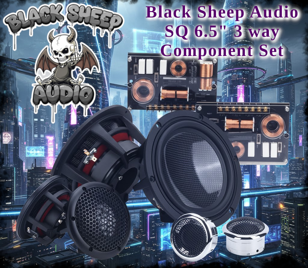 Black Sheep Audio - SQ 6.5 " 3 way component set (*In Stock by mid December*)
