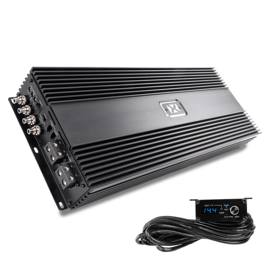 NVX XCW151 + XCA6K + XKIT02 + XAPK0 4000 Watt Peak (2000W RMS) 15" X-Series Dual 1-Ohm SPL Subwoofer + Monoblock Amplifier with 2-Ch Amplifier Wiring Kit w/ RCA with Amplifier Power Wiring Kit w/ Speaker Wire