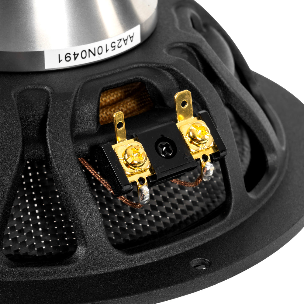 NVX  - XQS65KIT Version 2 (XQS65KITv2) 600W Peak (300W RMS) 6.5" X-Series 2-Way Component Speaker System with Carbon Fiber Cones and 30mm Silk Dome Tweeters