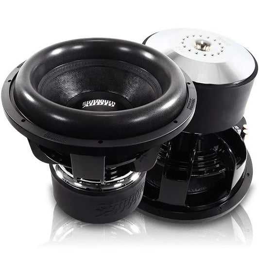 Sundown Audio -  Sundown Audio ZV6 15" D2 + NVX XCA6K 1 pair of 2500W RMS 15" Z Series Dual 2-ohm Car Subwoofer with Class-D Monoblock Amplifier with LED Remote Bass Knob (Strapable and Linkable)